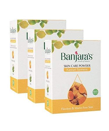 Banjara's Kasturi Turmeric Skin Care Powder 300g (100gx 3 pieces)