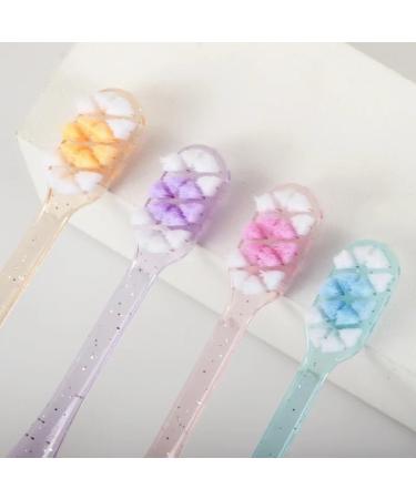 Ad-BCRBgen Colorful Soft Fiber Toothbrush - Eco-Friendly Portable Travel Toothbrush for Couples | Oral Hygiene Care - Buy Online on GoSupps.com