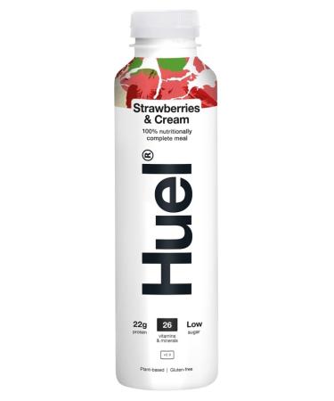 Huel Complete ready-to-drink meal with strawberries and cream flavour 500 ml