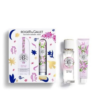 ROGER & GALLET | Tea Leaf Gift Set | | 1 fl oz Fragrant Water | 1 oz Hand & Nail Cream | Limited Edition Tea leaf Minis Gift Set - Buy Online on GoSupps.com