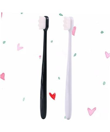 Buy FRCOLOR 2pcs Portable Toothbrush Set | Reusable Household Toothbrushes with Black Handle | Eco-Friendly Bristle Design - Fast International Shipping - Buy Online on GoSupps.com