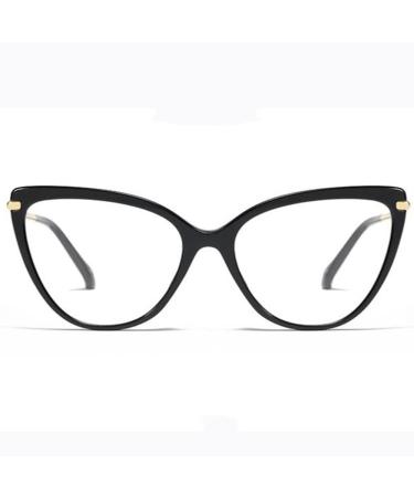 Buli cat eye reading glasses tortoisy reading help glasses women reading glass glasses with prescription spring hinge oversize Cateye (color: black size: +0.75)