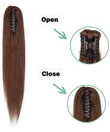 Buy SEGO Real Hair Ponytail Extension - 100% Remy Clip-In Braid | Platinum Blonde & Medium Brown Options - Fast International Shipping - Buy Online on GoSupps.com