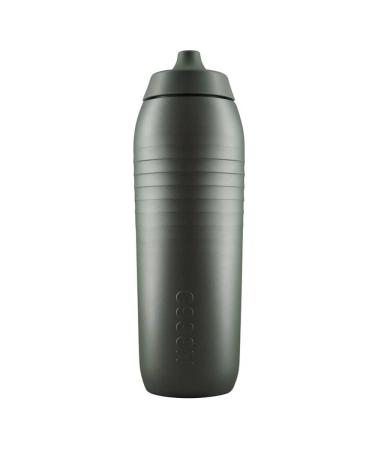 Keego |The evolution of the sports bottle |Elastic Titan |Protects against plastic in the water |Light and squeezable |pure taste |Easy cleaning (Gravel Green 750ml)