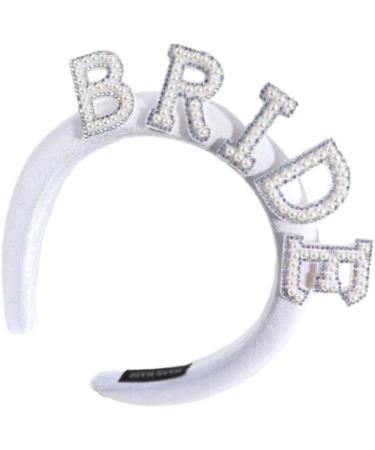 TQUXNGA Artificial Pearl Headband for Wedding Party Elegant Hairhoop for Bride Bridal Shower Bachelorettes Party Headwear Velvet mesh lace sty - Buy Online on GoSupps.com