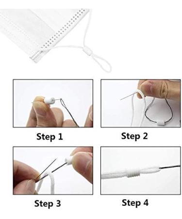 Premium Quality 5MM Round Elastic Cord for Sewing Masks - 185 Yards | Soft Stretchy Elastic String for DIY Crafts - Buy Online on GoSupps.com