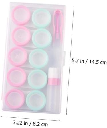 Healeved 10 Sets Contact Lens Storage Box - Colored Contact Lens Container & Case - Buy Online on GoSupps.com