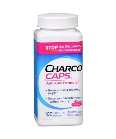 CharcoCaps Anti-Gas Formula Capsules 100 ea by Charcocaps
