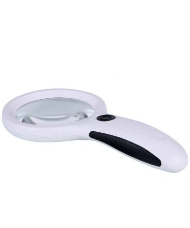 20x Handheld Reading Optical Magnifier 8 LED Lights (Size: 220 X 90mm) Made in China