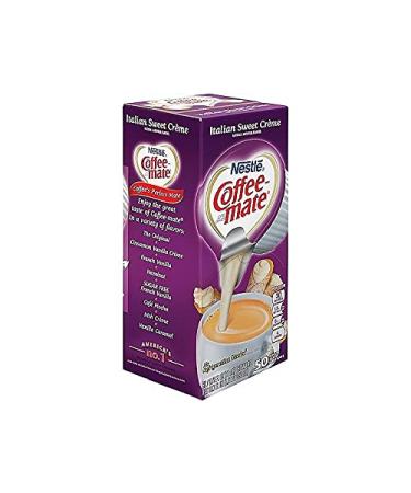 Buy Coffee-mate Italian Sweet Cr me Liquid Coffee Creamer - 50 Cups 0.375 oz Each | International Shipping Available - Buy Online on GoSupps.com