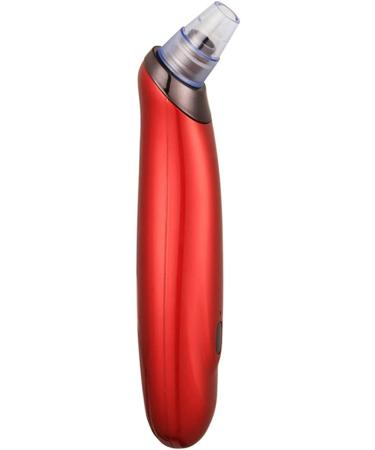 QINERSAW Blackhead Remover Pore Cleaner Blackheads Pore Sucker with 5 Suction Heads Acne Comedone Extractor Kit Blackhead Removal Tool for Beauty Salon (Color : Red) (Color : Red)