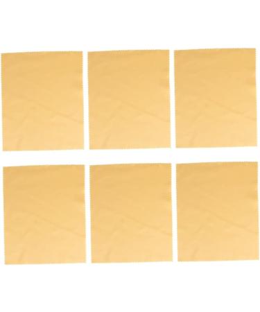 100 Pcs Microfiber Eyeglass Cleaning Wipes - Dusting Cloths for Glasses & Windows - Yellow - 17.5x14.5cm - Buy Online on GoSupps.com