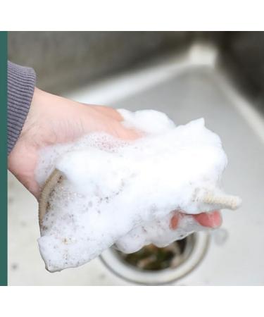 Sponge Bamboo Fiber Non-Oil Kitchen Supplies Brush Dishes Sponge Magic Wipe - Buy Online on GoSupps.com