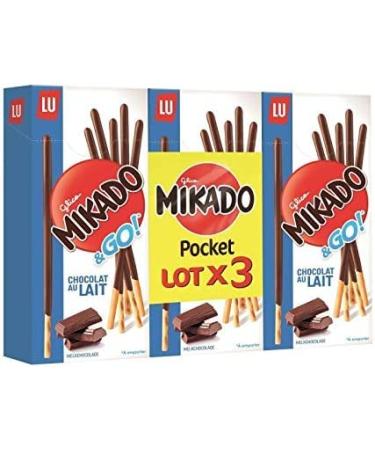 MIKADO|Pocket Chocolat Lait 3x117G|(Lot De 4)|best deal