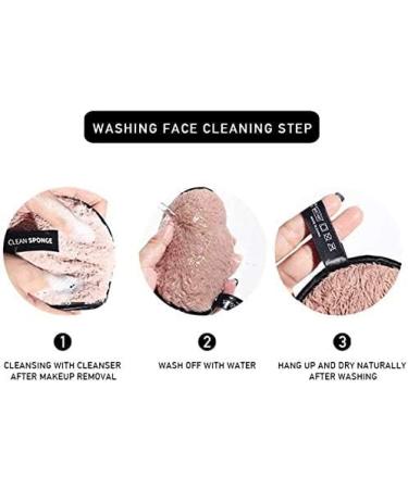Reusable Make-Up Remover Cloths - 3 Pack Soft Microfiber Washable Pads | Chemical-Free Facial Cleaning with Just Water - Buy Online on GoSupps.com