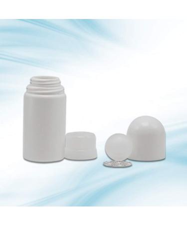 4Pcs 50mL White Plastic Roll-on Bottles - Refillable Anti-perspirant Deodorant Containers - Buy Online on GoSupps.com