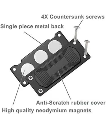 PLUSAFE Gun Magnet Mount Holder 40lbs 2-Pack - Quickdraw Holster for Pistols & Rifles - Car, Truck, Wall, Desk, Bed, Shelf, Cabinet - Rubber Coated for Scratch Prevention - Buy Online on GoSupps.com