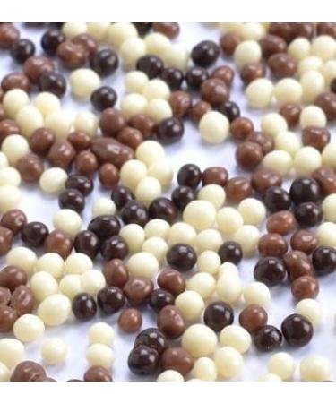 100g Topping Decorations Desserts Baking Ice-Cream Cakes Crunchy Vegan Halal Sweet Candy Crispies (Trio Mix Chocolate Balls) - Buy Online on GoSupps.com