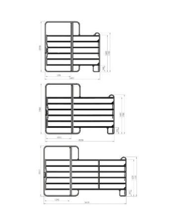 Kerbl Panel Fence Element 3.0m with Gate & Chain Lock - Durable International Shipping | Quality ECommerce - Buy Online on GoSupps.com