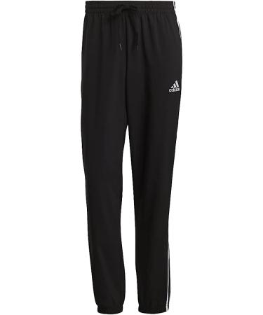 adidas Men's Aeroready Essentials 3-Stripes Pants - Black/White - Medium - Buy Online on GoSupps.com