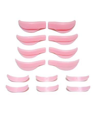 7 Pairs Silicone Pad Eye Lash Perm Pads 3D Lashes Curler Applicator Tools New Pink