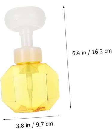 4 Pcs Flower Sparkling Bottle Foaming Hand Soap Soap Bottle Dispenser Head Washer Foam Bottle Travel Foam Bottle Flower Foam Soap Dispenser Foamer Device Cup Foaming Cup Gel/210 (Color : Yellow 2pcsx 9.7x9.7x16.3cmx2pcs Yellow 2pcsx2pcs - Buy Online on GoSupps.com