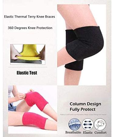 Winter Thermal Knee Braces Leg Warmers - Support for Skiing, Cycling, Running - Men Women - Blackgrey - Buy Online on GoSupps.com