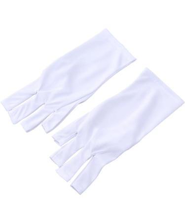 Ipetboom Manicure Glove 1 Pair Uv Shield Glove Chinese Wooden Pillow Anti Uv Glove Silicone Ear Display Half-Finger Gloves Gel Manicure Gloves Nail Cotton Glove White Anti-uv Cotton Gloves - Buy Online on GoSupps.com