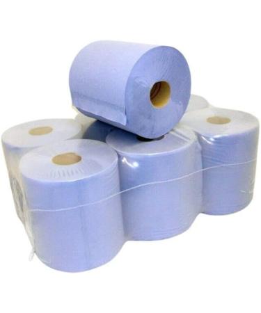 2WORK KF03805 2-Ply Centrefeed Roll 150 m Blue Pack of 6 & Robinsons Double Strength Orange No Added Sugar Squash 1.75 l (Pack of 1) + SPORT_RACKET 200575 - Buy Online on GoSupps.com