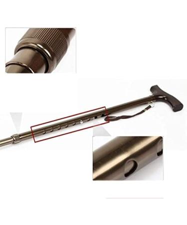 SilteD Canes Walking Stick Practical Telescopic Adjustable Walking Stick Aluminum Alloy Canes Light Crutchs Non-Slip Walking Multifunctional Walker Brown 68-92Cm Mountaineer  - Buy Online on GoSupps.com