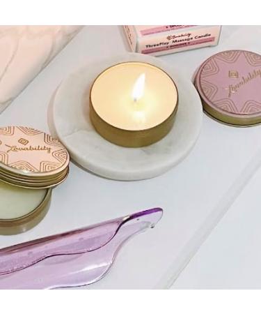 ThreePlay Massage Candle 3 Pack - 3-in-1 Mood Candle Massage Oil & Skin Moisturizer | Juicy Red Currant Wild Honey & Warmed Oak | Natural Vegan OB/GYN-Approved - Buy Online on GoSupps.com