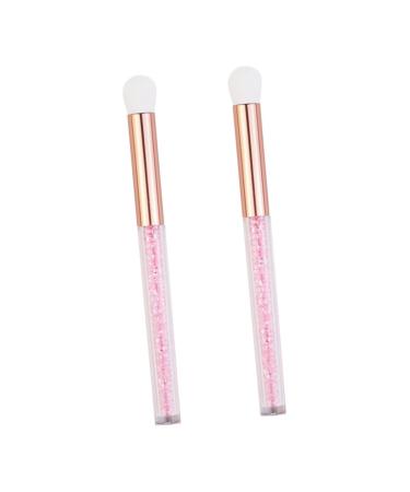 Baluue 2pcs Nose Brush Fluff Eyeshadow Brush Nose Shadow Brush Soft Eyeshadow Brush Aluminum Tube Pink