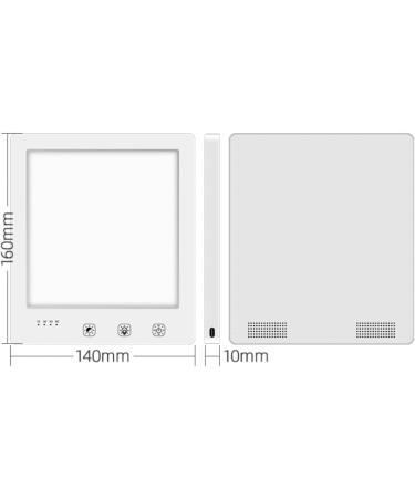 LED Light Therapy Lamp - Adjustable Brightness Portable UV Free Colour Temperature Touch Brightness Control Timer (White) - Buy Online on GoSupps.com