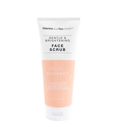 Vitamins and Sea Beauty, Hydrating Exfoliating Face Cleansing Wash Scrub, Skin Deep Pore Cleanser Minimizer with Sea Salt and Coconut Skincare, 5.1 Fl Oz - Buy Online on GoSupps.com