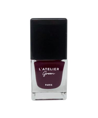 L Atelier Green Paris - Breathable 85% Plant-Based Halal & Vegan Nail Polish. Infused with Organic Oils Made in France - 10.5ml (Hot Couture)