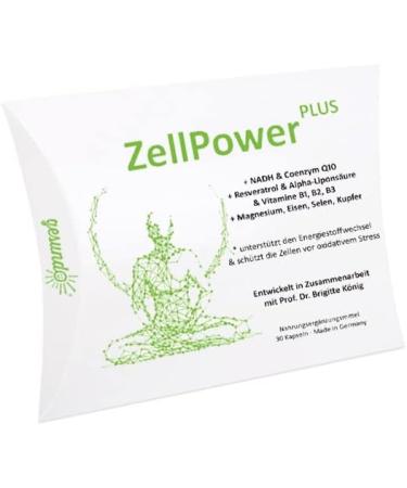 Gesundo ZellPower PLUS NADH & Coenzyme Q10 - 60 Capsules | Premium Dietary Supplement for Energy & Vitality | International Shipping Available - Buy Online on GoSupps.com