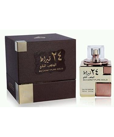 Lattafa Perfumes 24 Carat Pure Gold for Unisex Eau de Parfum Spray 3.4 Ounce (Pack of 2) - Buy Online on GoSupps.com
