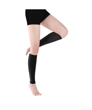 Comfortable and hard-wearing leg compression socks for men and women-for light varicose veins compression socks female men relieve Waden veins antithrombotic care (15-21 mmHg