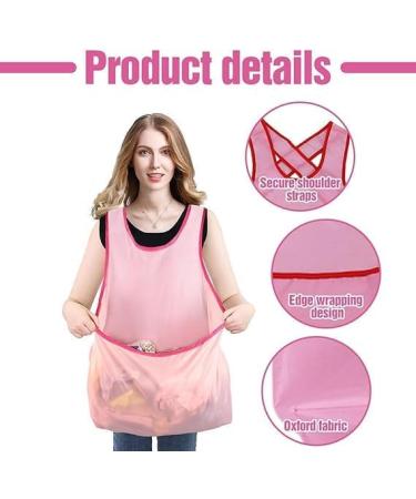 Laundry Apron with Pouch Clothes Drying Apron Portable Large Pouch Sleeveless Hanging Laundry Apron with Pocket 1PCS - Buy Online on GoSupps.com