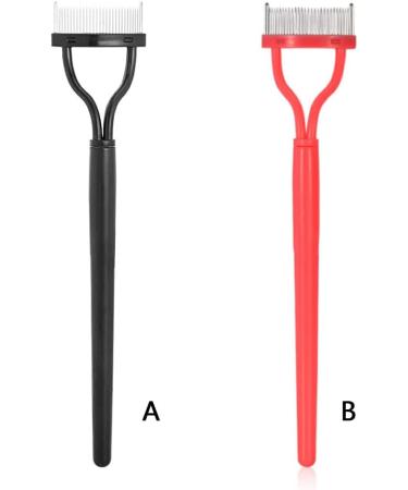 Dajidafu Eyebrow Brush Unique design Lash Comb Arc Designed Cosmetic Brushes Tool Stainless Steel Beauty Assist with Protective Shell - Buy Online on GoSupps.com