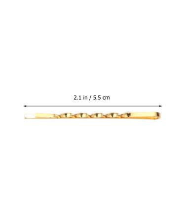 50 Pcs Gold Twist Bobby Pins - Simple Hair Accessories for Women and Girls - Buy Online on GoSupps.com