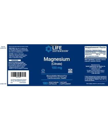 IKJ Magnesium Citrate 100mg 180 Veg Caps - Natural Muscle Relaxation & Bone Support - Buy Online on GoSupps.com