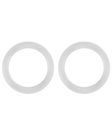 20 pieces 2.5 cm diameter silicone o rings baby pacifier clips pacifier ring buckle dummy buckle chain clips adapter holder for baby (transparent)