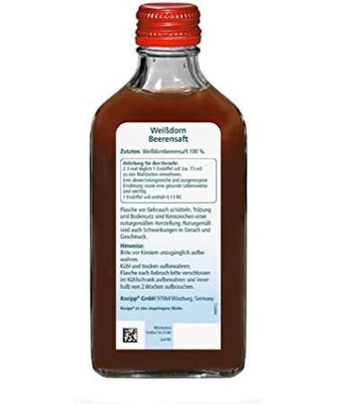 Kneipp Hawthorn Berry Juice - 200 ml (Pack of 4) | Premium Natural Health Drink for Heart Support - International Shipping Available - Buy Online on GoSupps.com