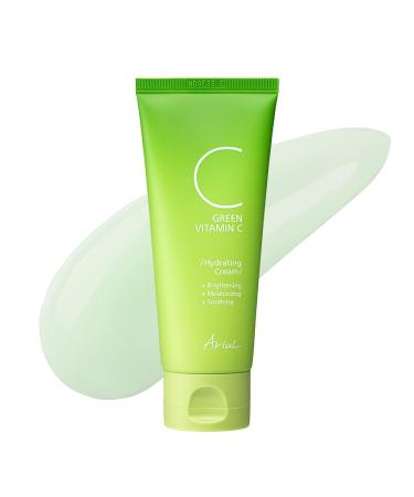 Ariul Green Vitamin C Hydrating Cream 99% Hydrating Base Kakadu-C for Radiance CICA & Madecassoside for Soothing Ceramide Complex for Barrier Care Korean Skin Care 100g / 3.38 oz