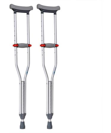 Crutches for Adults Underarm Crutches for Adjustable Crutches a Pair Underarm Crutches Lightweight Underarm Crutches Folding Anti-Skid Travel Walk Aluminum Crutches W
