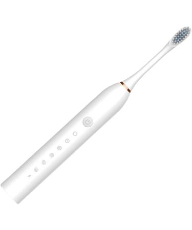 Easy-to-Clean Ultrasound Electric Toothbrush for Adults - Soft Bristles Time-Saving & Universal Specifications - White - Buy Online on GoSupps.com