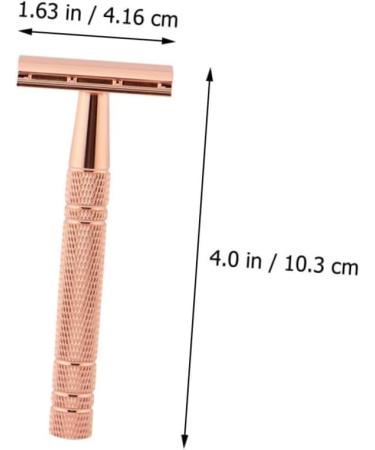 Angoily Metal Razor for Women & Men | Double Edge Beard & Facial Shaver Manual Aluminum Design - Buy Online on GoSupps.com