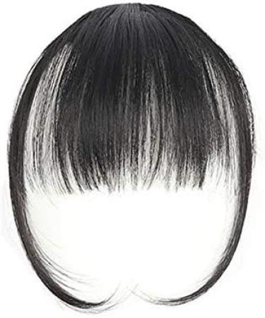 Natural Synthetic Hair Flat Bangs/Fringe Mini Hair Bangs Fashion one Clip-in Hair Extension (Jet Black) - Buy Online on GoSupps.com
