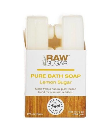 Raw Sugar Pure and Natural Bar Soap Lemon Sugar 10 oz